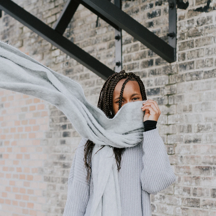 Grey turtle neck sweater